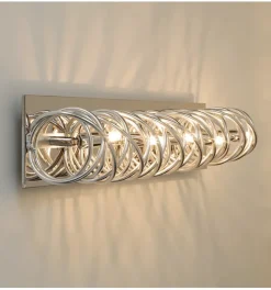 Longue lampe chromée très design 62 cm - Memphis