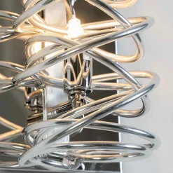 Longue lampe chromée très design 62 cm - Memphis