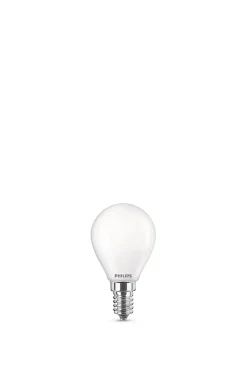 Lot 2 ampoules E14 (SES) standard 470lm 4.3W = 40W IP20 blanc chaud Philips