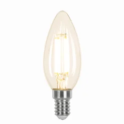 Lot 2 ampoules LED à filament flamme Jacobsen E14 470 lm 3.4W 40W blanc chaud transparent
