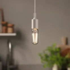 Lot 2 ampoules LED à filament T25 E14 136lm 1W = 15W Ø2.5cm Diall blanc chaud