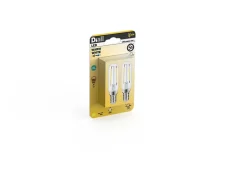 Lot 2 ampoules LED à filament T25 E14 136lm 1W = 15W Ø2.5cm Diall blanc chaud