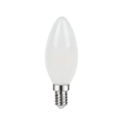 Lot 3 ampoules LED à filament flamme E14 470lm 3.4W = 40W Ø3.5cm Diall blanc neutre