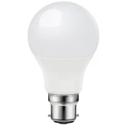 Lot 6 ampoules LED B22 A60 806lm blanc chaud 7,3W 60W Diall L.10,3 x Ø6 cm