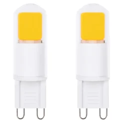 Lot 2 ampoules LED blanc chaud G9 220lm 20W Capsule Jacobsen