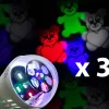 Lot 3 Ampoules LED E27 projecteur motifs BEARS Eclairage enfants