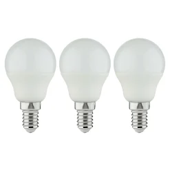Lot 3 ampoules LED mini globe E14 470lm 4.2W = 40W Ø4.5cm Diall blanc chaud