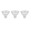 Lot 3 ampoules LED MR16 GU5.3 345lm 3.4W = 35W Ø4.4cm Diall blanc neutre