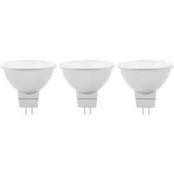 Lot 3 ampoules LED MR16 GU5.3 621lm 6.1W = 50W Ø4.5cm Diall blanc chaud compatible variateur