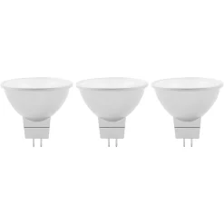 Lot 3 ampoules LED MR16 GU5.3 621lm 6.1W = 50W Ø4.5cm Diall blanc chaud