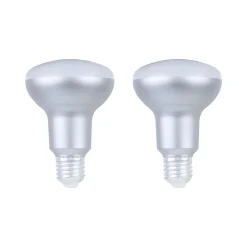 Lot 2 ampoules LED Réflecteur (R80) E27 806lm 7.3W = 60W Ø8cm Diall blanc chaud