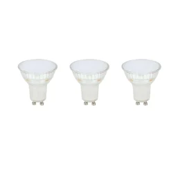 Lot 3 ampoules LED spot réflecteur GU10 345lm 4.8W = 50W Ø5cm Diall blanc neutre