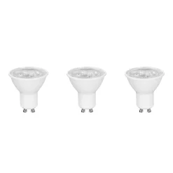 Lot 3 ampoules LED spot réflecteur GU10 345lm 3.6W = 50W Ø5cm Diall blanc chaud