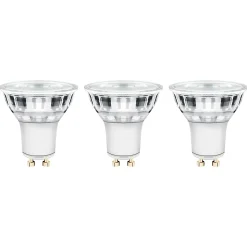 Lot 3 ampoules LED spot réflecteur GU10 345lm 3.6W = 35W Ø5cm Diall blanc neutre