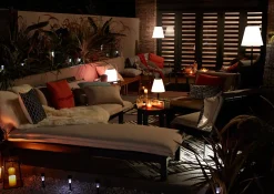 Lot 10 balises extérieures solaires Spike LED intégrée IP44 GoodHome noir