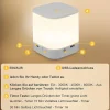 Lot lampes de table led nettlife avec batterie rechargeable de 1800 mah, variateur tactile 3000-6500k usb avec 3 températures