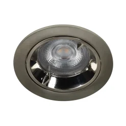 Lot 3 spots à encastrer Caius LED GU10 Ø8,5cm IP44 345lm 50W 5.2W GoodHome blanc neutre chrome