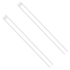 Lot de 2 Barre LED Ultra slim à détection de mouvement 190 lumen 60 cm