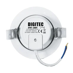 Lot de 20 - Spot LED encastrable orientable, 7W 3000K Blanc chaud transformateur intégré pour plafond