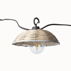 Lot de 8 abats jours Bali pour guirlande solaire - Chromex