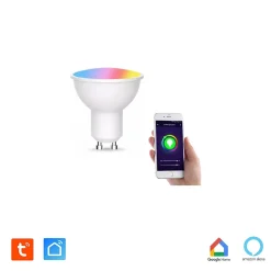 Lot de 3 Ampoule GU10 LED connectée RVB 4,8W 380 lm