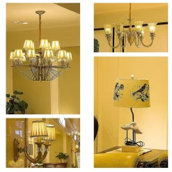 Lot de 10 ampoules filaments LED SEDNA Transparent Verre E27 6W