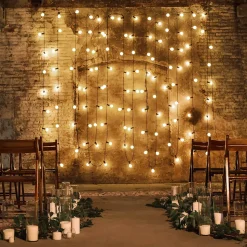 Lot de 10 Ampoules Guirlande Guinguette Led E27 Blanc Chaud - 1.5W