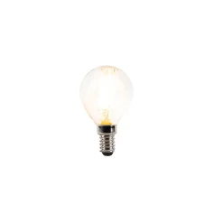 Lot de 4 ampoules LED E14 à intensité variable P45 transparentes 3W 250lm 2700K