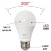 Lot de 10 ampoules LED E27 8,8W 806Lm 3000K - garantie 5 ans
