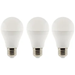 Lot de 3 ampoules LED E27 6W - Blanc chaud - 470lm 2700K - Zenitech