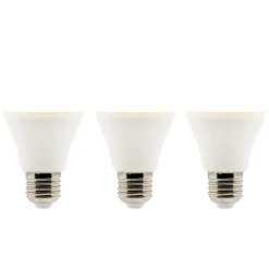 Lot de 3 ampoules LED E27 6W - Blanc chaud - 470lm 2700K - Zenitech