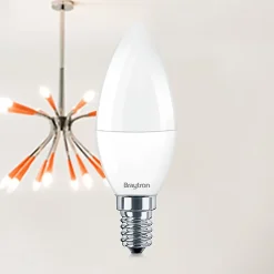 Lot de 50 ampoules LED flamme 5W (Eq. 35W) E14 4000K