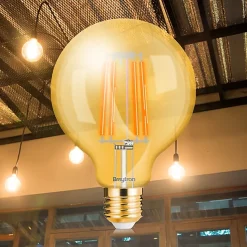 Lot de 10 ampoules LED G95 filaments 6W E27 2200K Dimmables