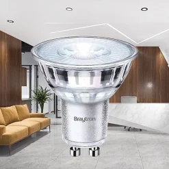 Lot de 10 ampoules LED GU10 5.5W (Eq. 50W) 2700K 38 degrés Dimmable