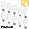 Lot de 10 ampoules LED Panasonic E27 A60 8.5W E27 2700K