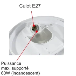 Lot de 5 appliques d'extérieur Hublot E27 rond IP44 IK10 - garantie 5 ans