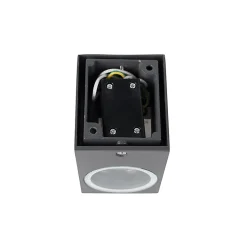 Lot de 2 appliques murales modernes gris foncé IP44 - Baleno