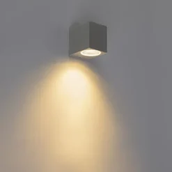 Lot de 2 appliques murales modernes gris foncé IP44 - Baleno