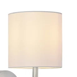 Lot de 3 appliques murales Winsford E14 argent blanc lux.pro