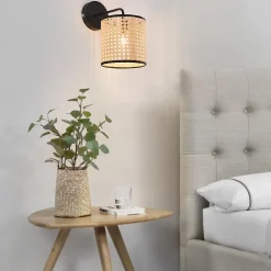 Lot de 3 appliques murales Southend 25 x 17 x 16 cm noir beige lux.pro