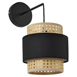 Lot de 2 appliques murales Southampton E14 noir beige lux.pro