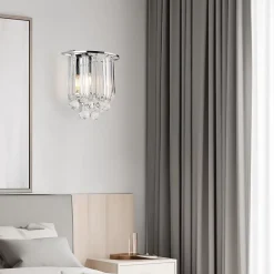 Lot de 2 appliques murales E14 Alnwick 24 x 22 x 15 cm chorme lux.pro