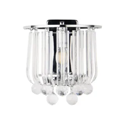 Lot de 2 appliques murales E14 Alnwick 24 x 22 x 15 cm chorme lux.pro