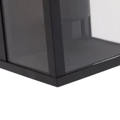 Lot de 2 appliques murales industrielles noires 26 cm IP44 - Charlois