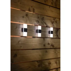 Lot de 4 Appliques murales solaires effet givrée 7lm-blanc chaud ou blanc froid-touche déco chic