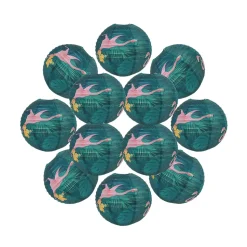 Lot de 12 Boule papier 30cm collection tropical