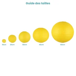 Lot de 12 Boule papier 30cm collection tropical