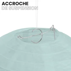 Lot de 12 Boules Japonaises Aquamarine 20 cm