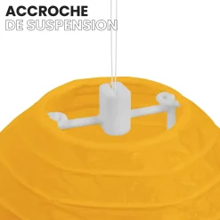 Lot de 12 Boules Japonaises Orange 10 cm