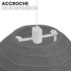 Lot de 12 Boules Japonaises Grises 10 cm